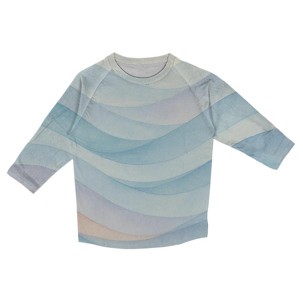 Serene Wave stylish quarter sleeve tops
