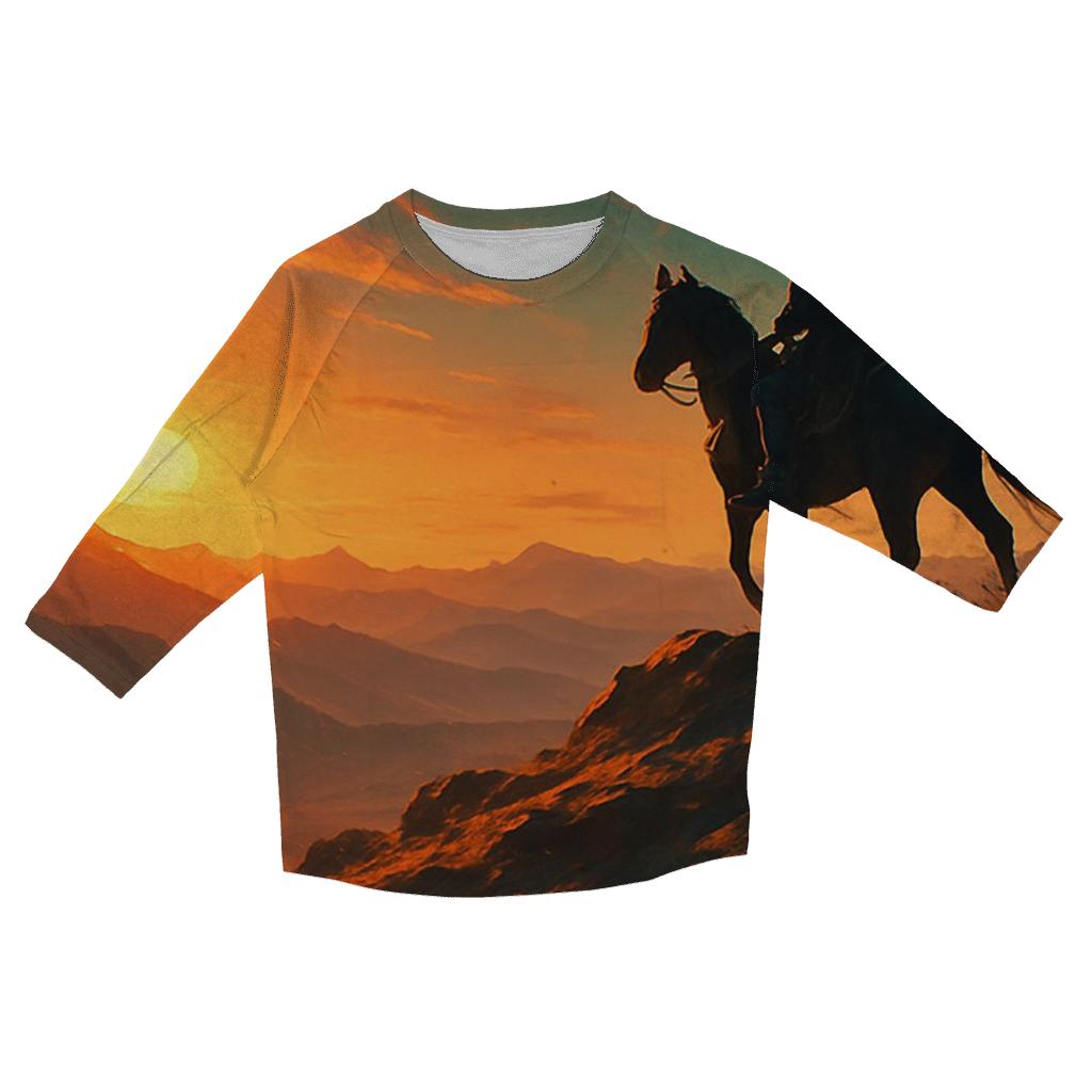 Sunrise Mountain Biking custom 3/4 sleeve shirts