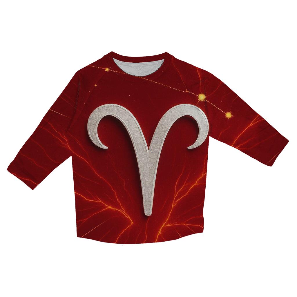 Aries Fire Constellation Map custom 3/4 sleeve shirts