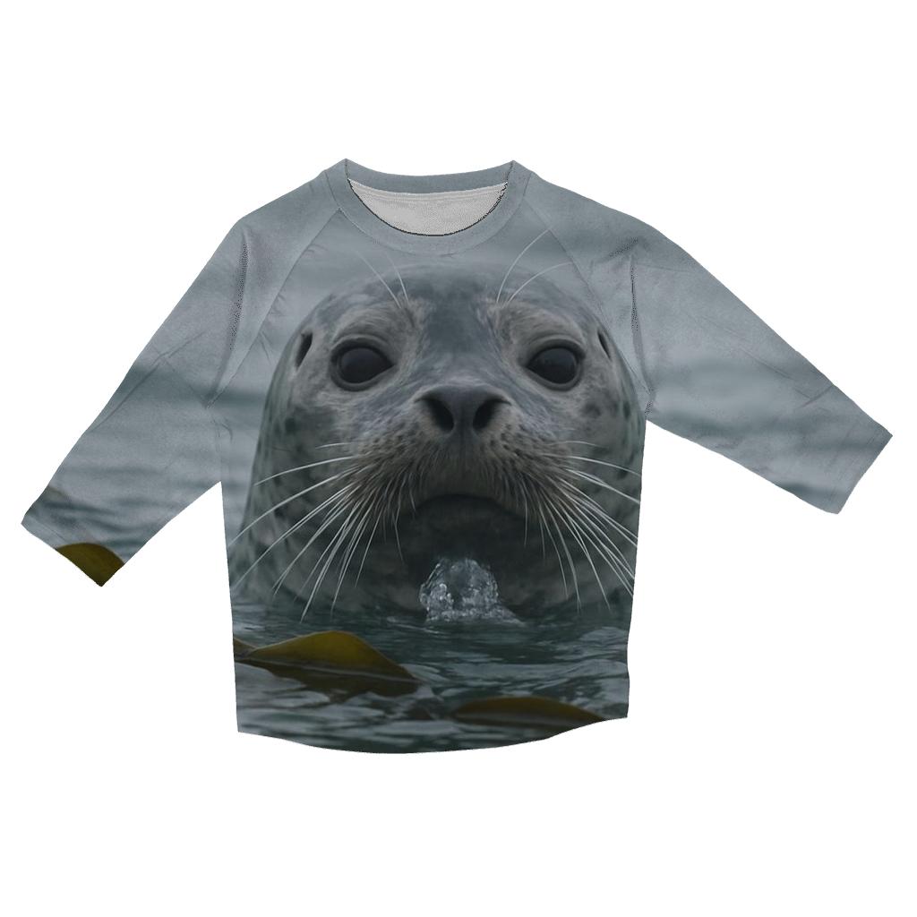 Kelp Cutwater Harbor Seal custom 3/4 sleeve shirts