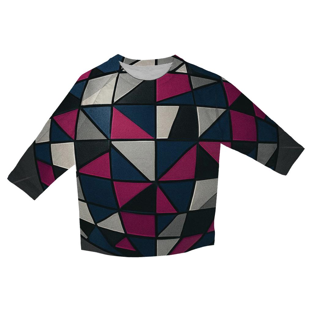 Disco Mirror Mosaic stylish quarter sleeve tops