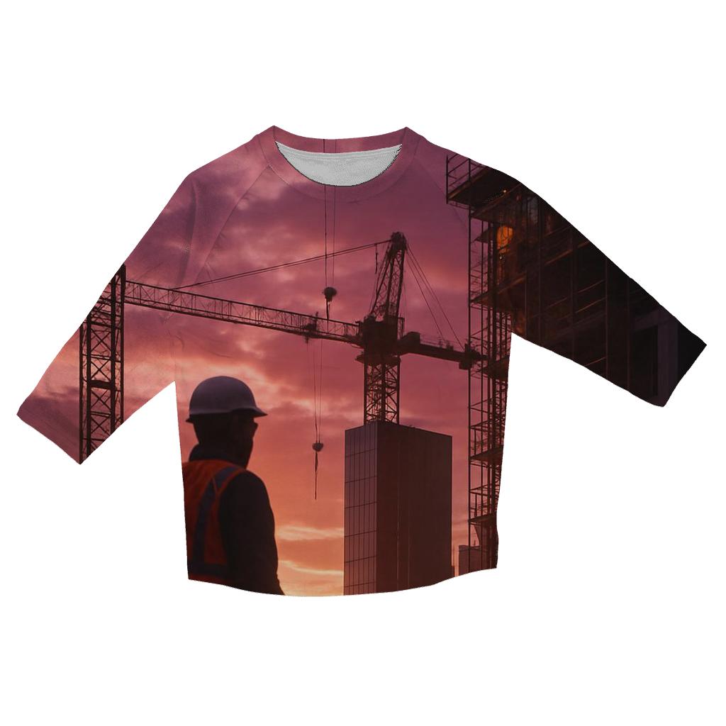 Sunset Construction Symphony In Hudson Yards designer 3/4 sleeve blouses