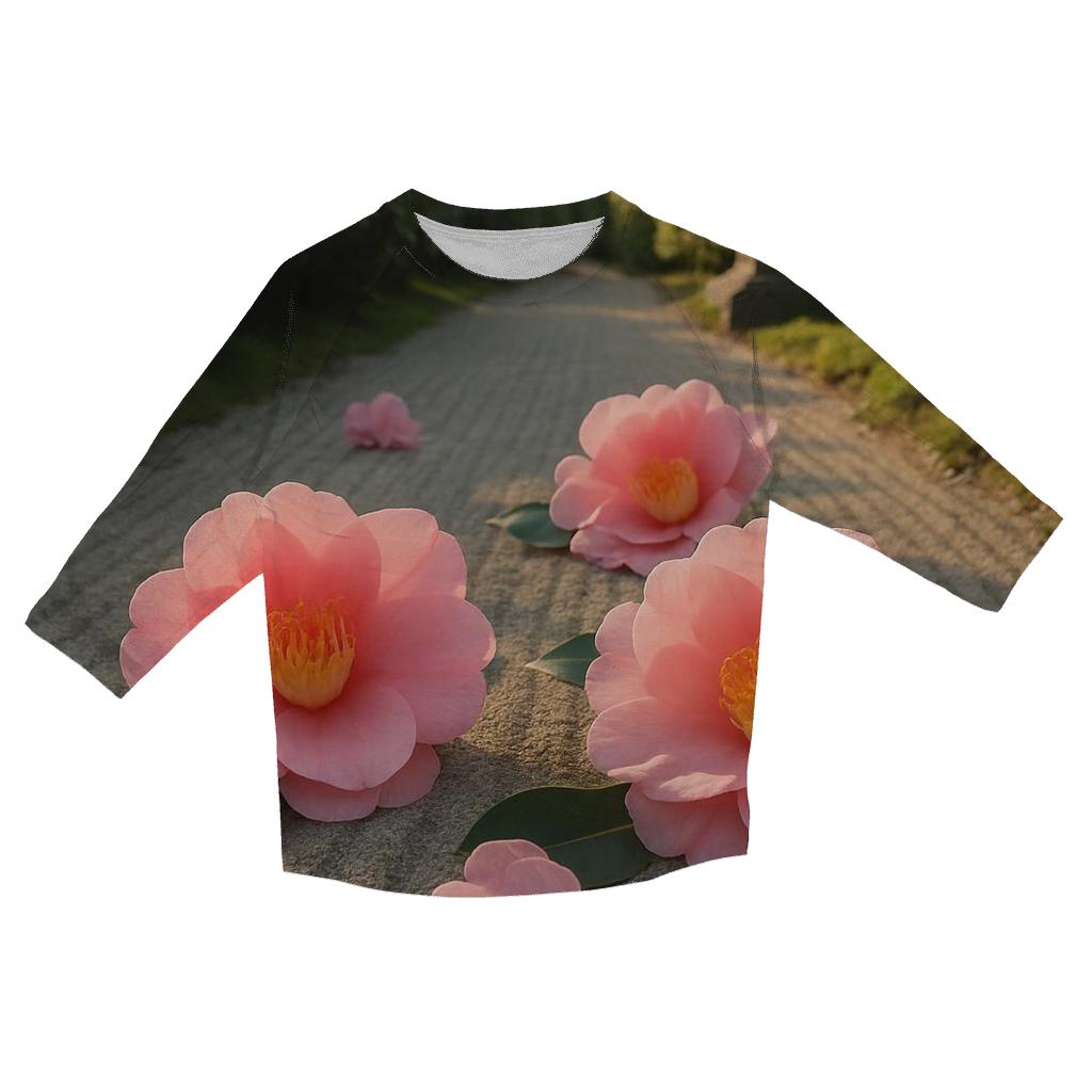 Camellia Tea Garden Afternoon custom 3/4 sleeve shirts