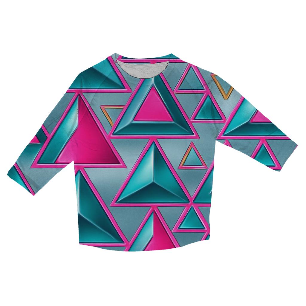 Chrome Mirage Triangles cotton quarter sleeve shirts