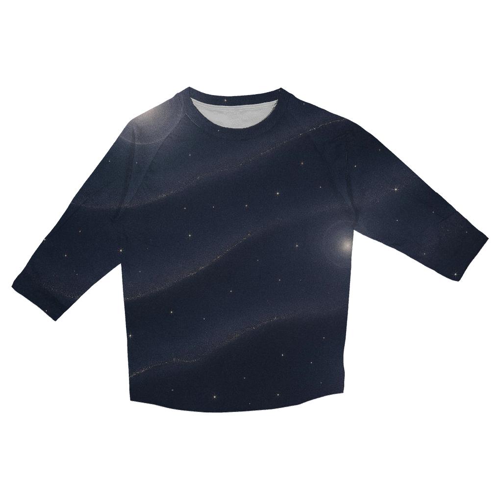 Velvet Twilight Glimmer printed three quarter sleeve shirts