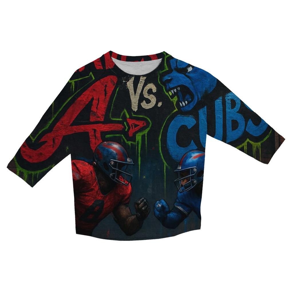 Urban Graffiti Faceoff custom 3/4 sleeve shirts