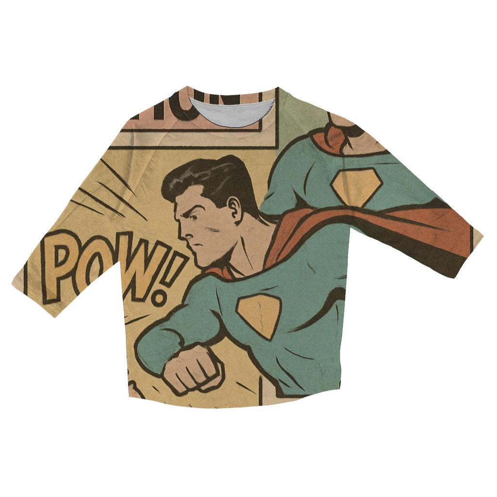 Faded Comic Strip Poster cotton quarter sleeve shirts