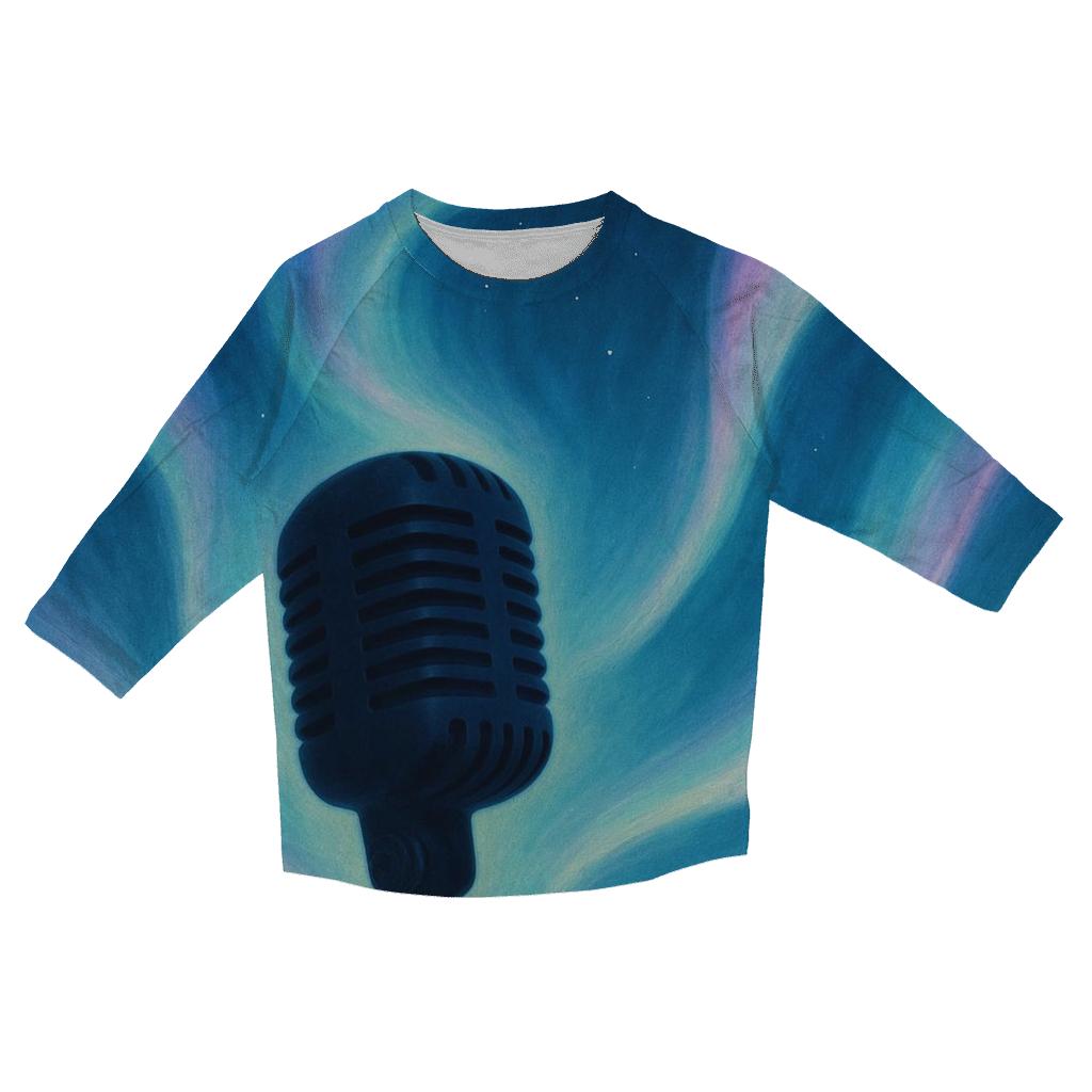 Microphone Aurora personalized 3/4 sleeve tees
