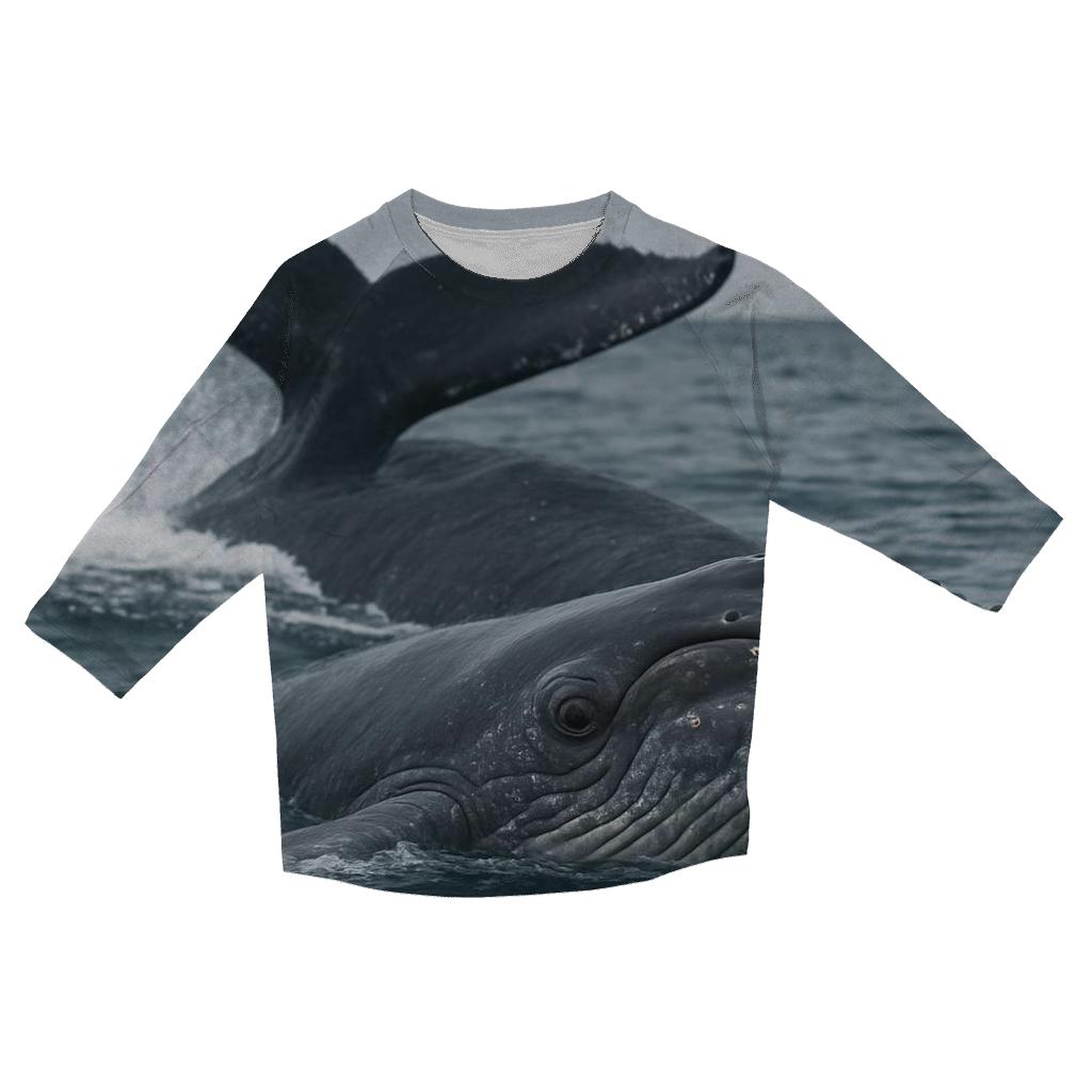 Pelagic Pulse Humpback Calf casual three quarter sleeve shirts