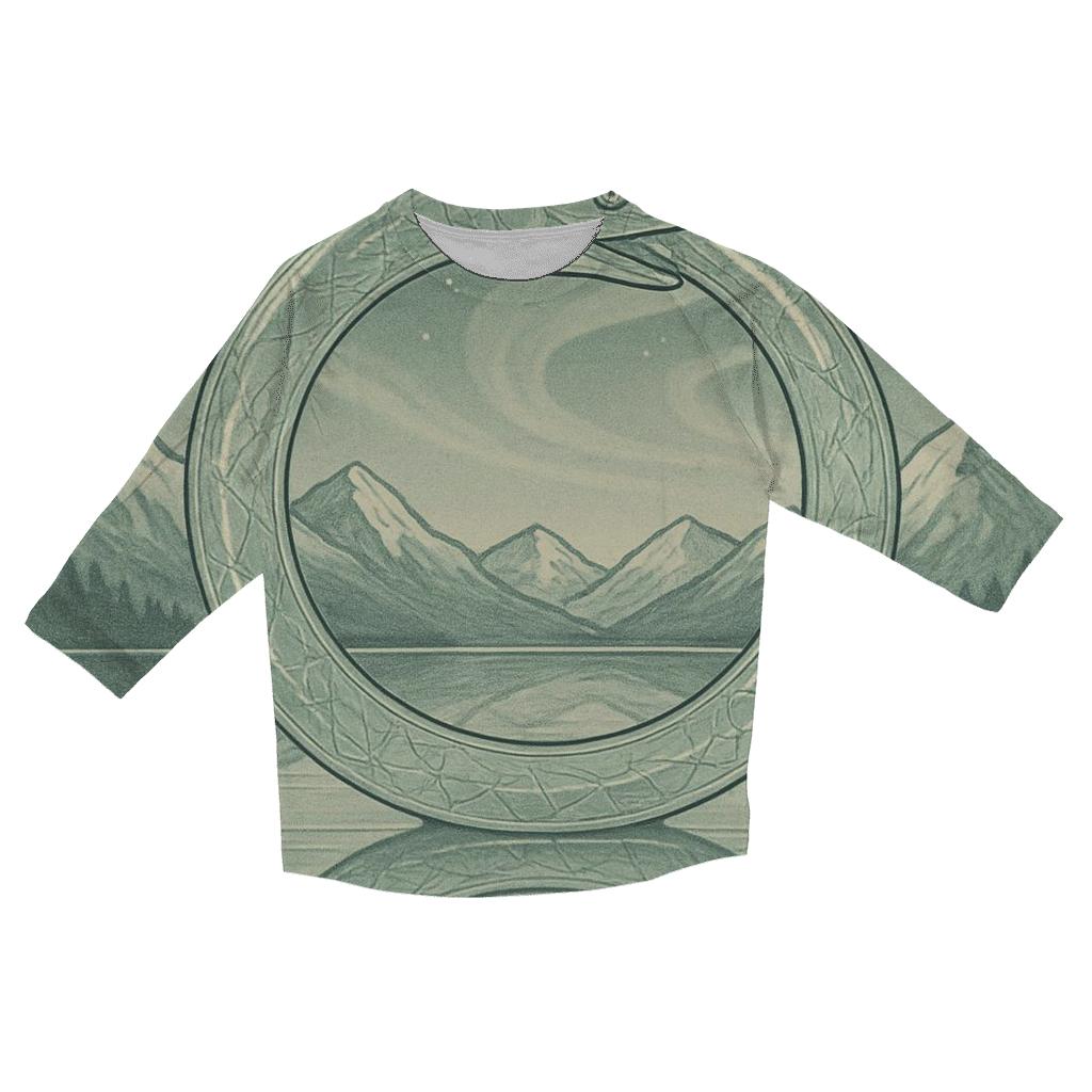 Mirror Lake Ouroboros Reflection personalized 3/4 sleeve tees