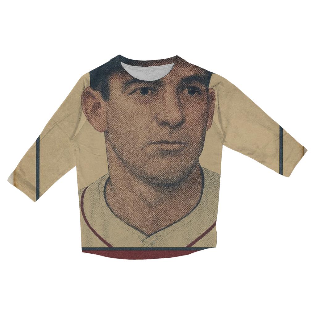 Old School Baseball Card personalized 3/4 sleeve tees