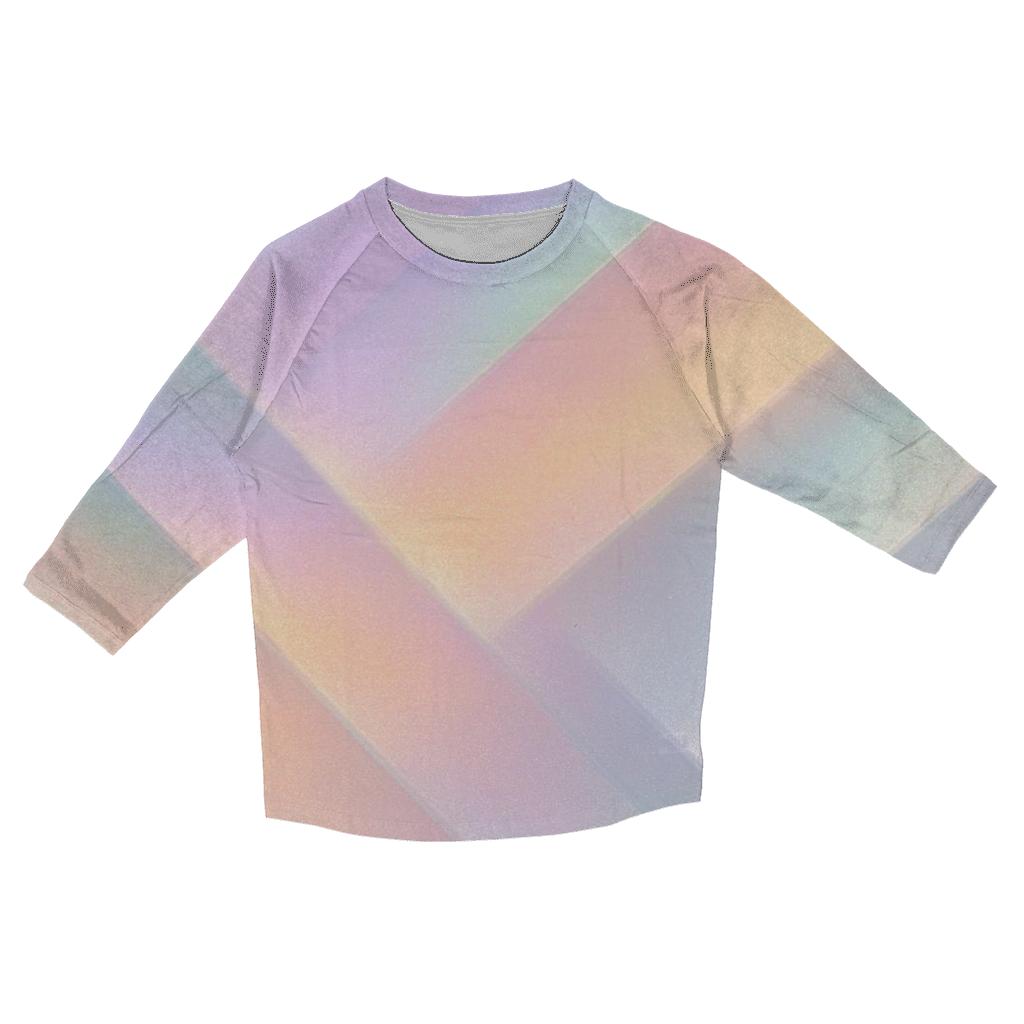 Iridescent Prism Flow cotton quarter sleeve shirts