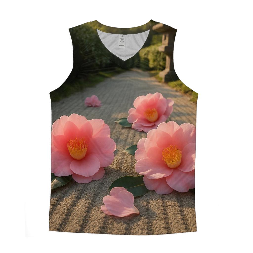 Camellia Tea Garden Afternoon stylish racerback tanks