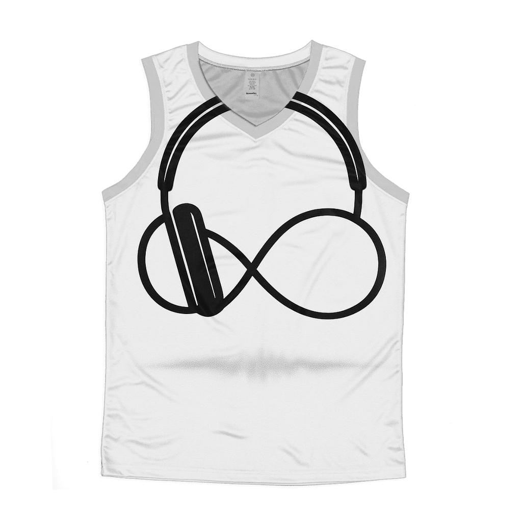 Headphone Loop Minimal personalized athletic tanks