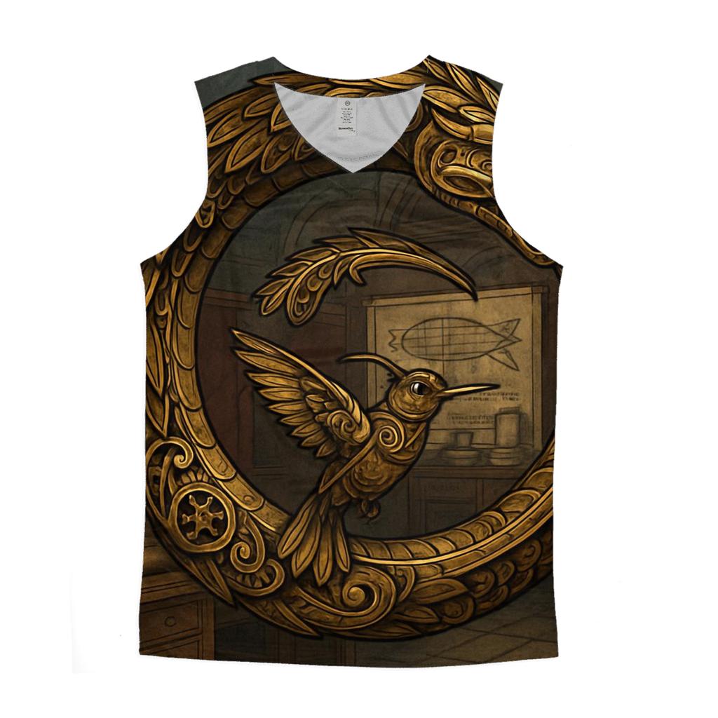Clockwork Ouroboros Aviary cotton sleeveless tops