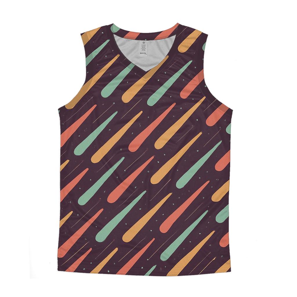 Meteor Curtain Mosaic personalized athletic tanks