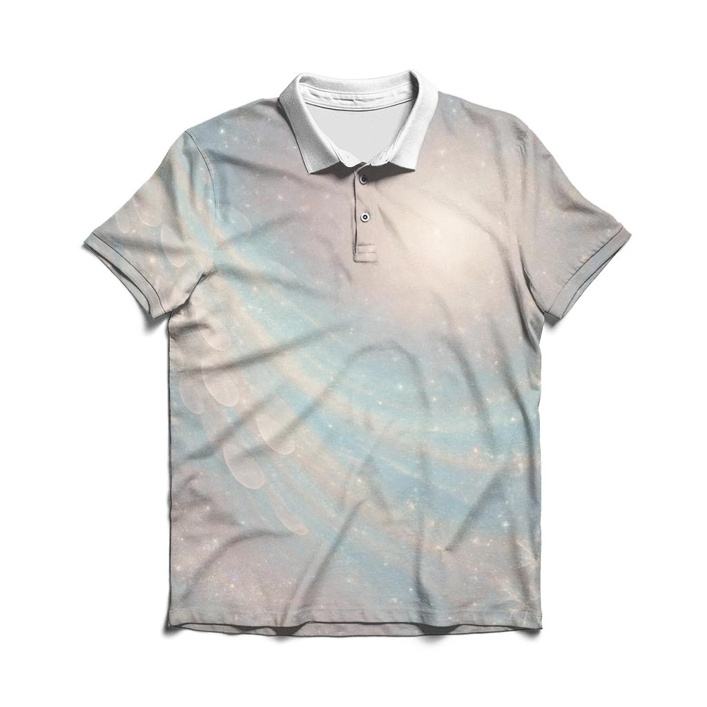 Opal Veil Cascade premium cotton polo shirts
