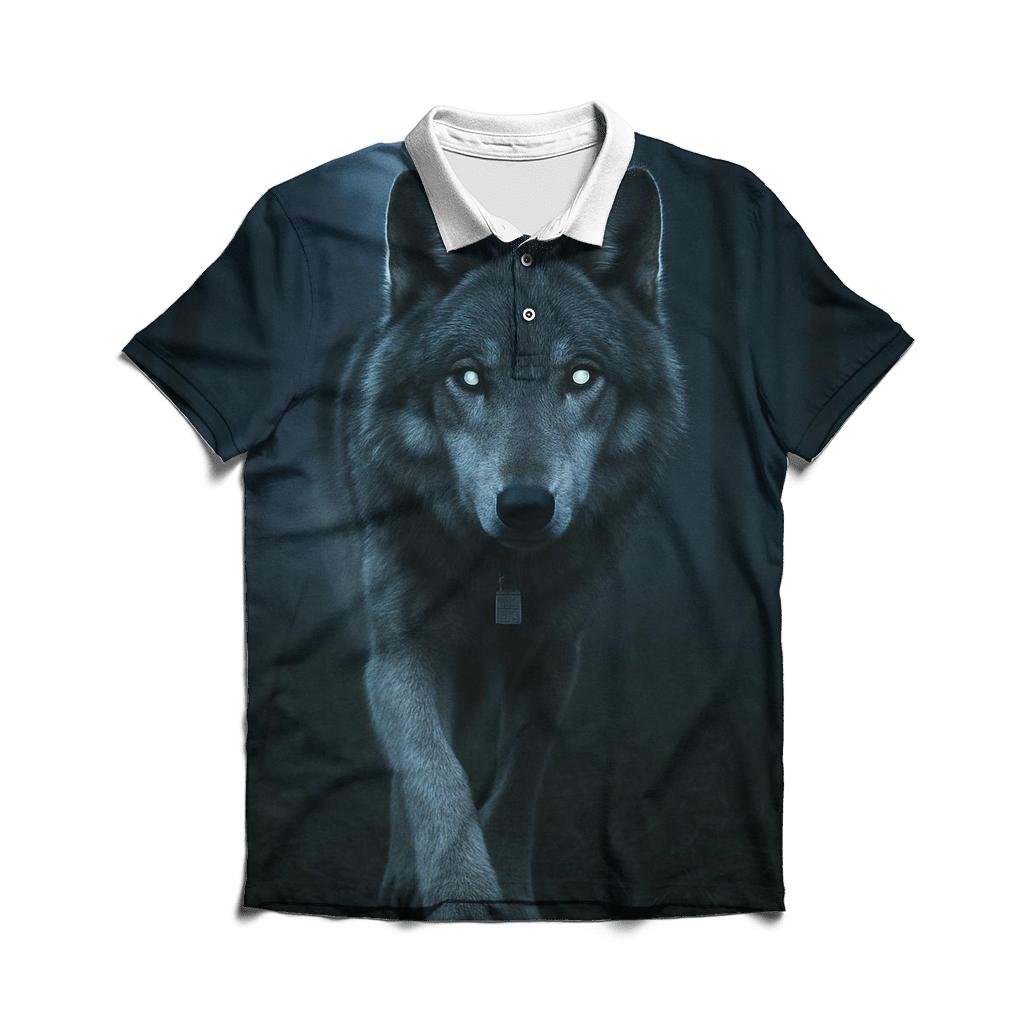 Trail Camera Night Stare branded logo polo shirts