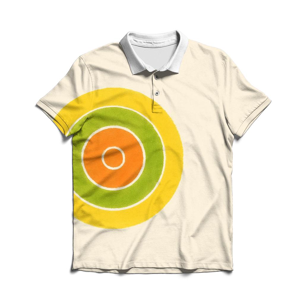 Off Center Citrus Bullseye personalized polo shirts