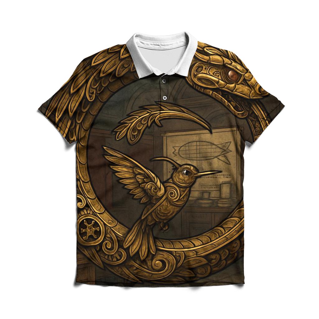 Clockwork Ouroboros Aviary stylish collar polo tees