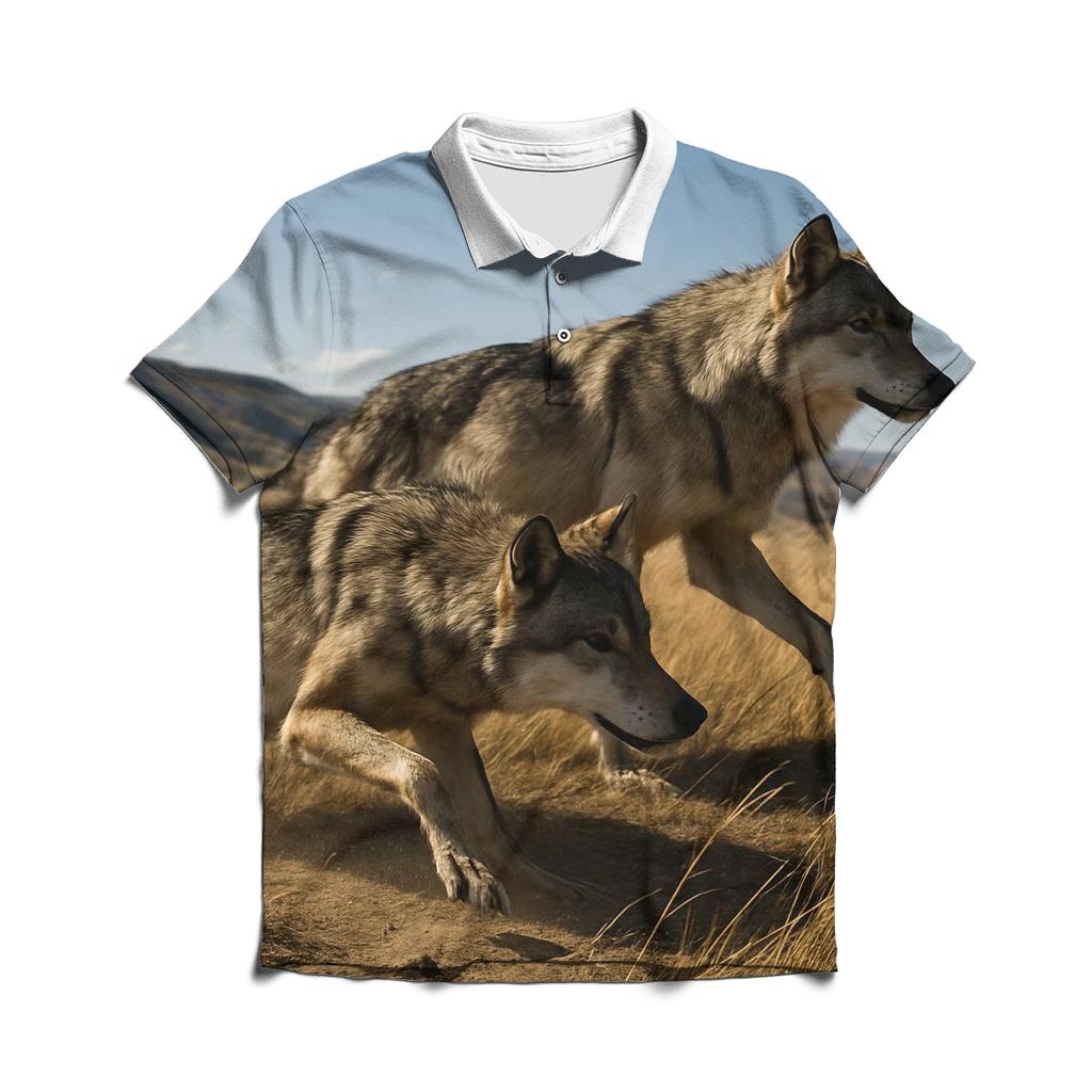 Hunting Strategy Break branded logo polo shirts