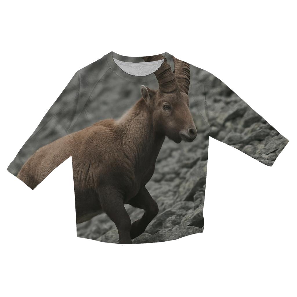 Alpine Sentinel Ibex Traverse designer 3/4 sleeve blouses