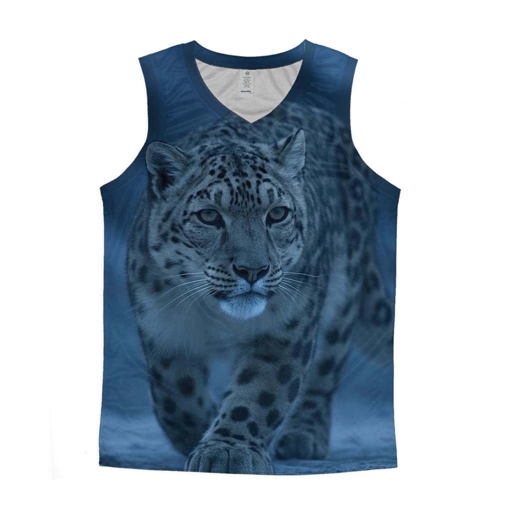 Ridge Ghost Snow Leopard trendy fitted tank tops