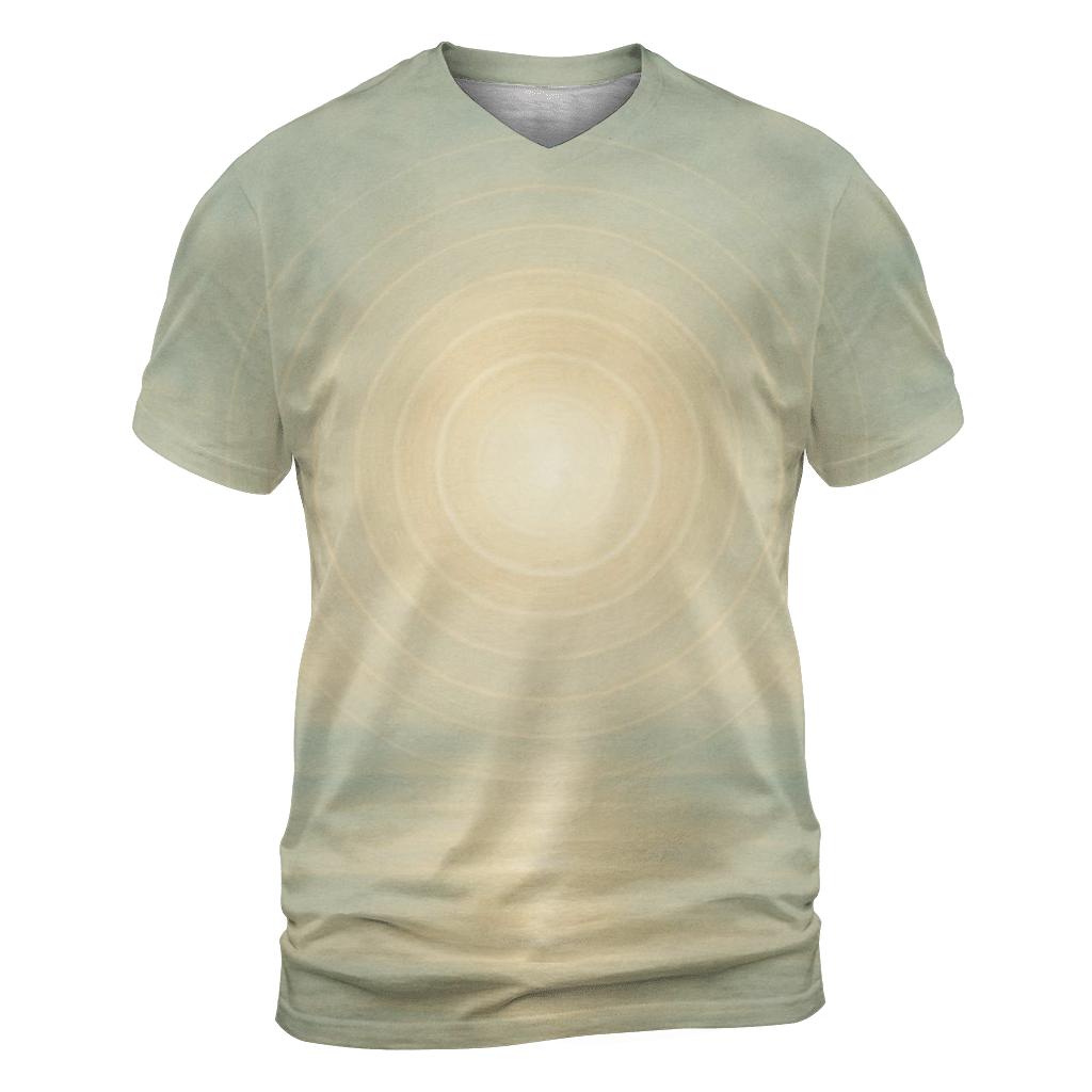 Radiant Orb vibrant all-over design tees