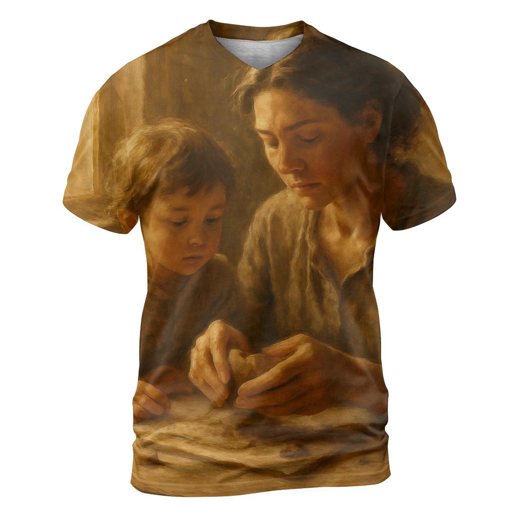 Hands That Build Tomorrow vibrant all-over design tees