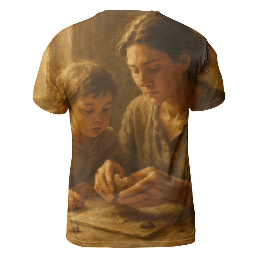 Hands That Build Tomorrow vibrant all-over design tees