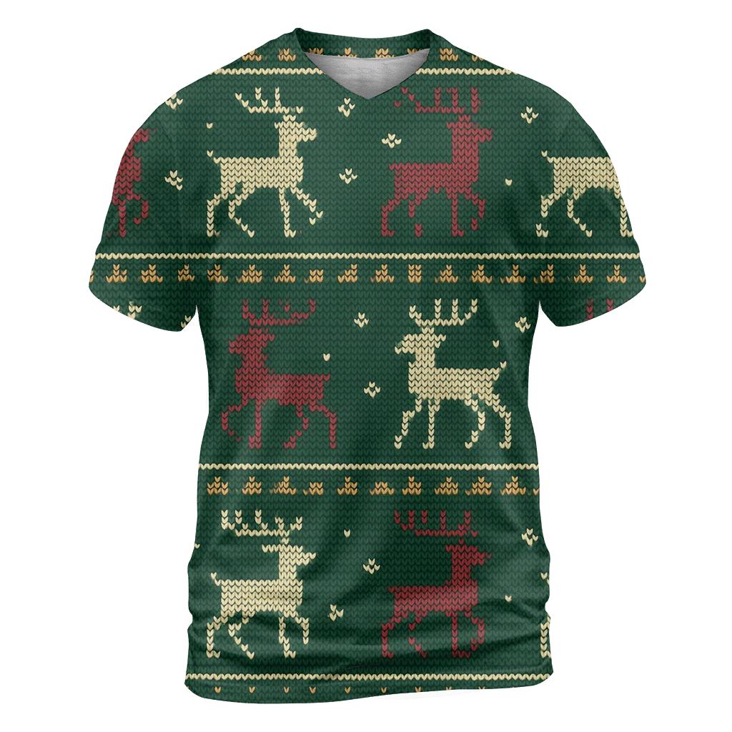 Reindeer Ribbon Carousel Design unique graphic print tees