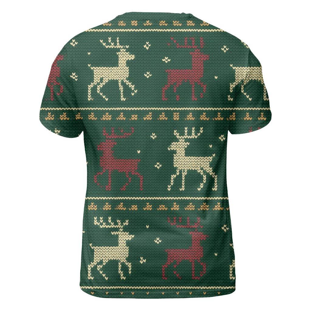 Reindeer Ribbon Carousel Design unique graphic print tees