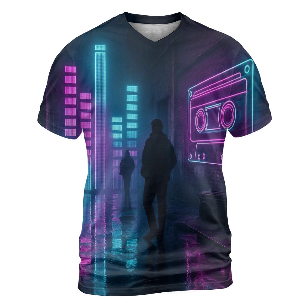 Neon Equalizer Alley trendy printed shirt styles