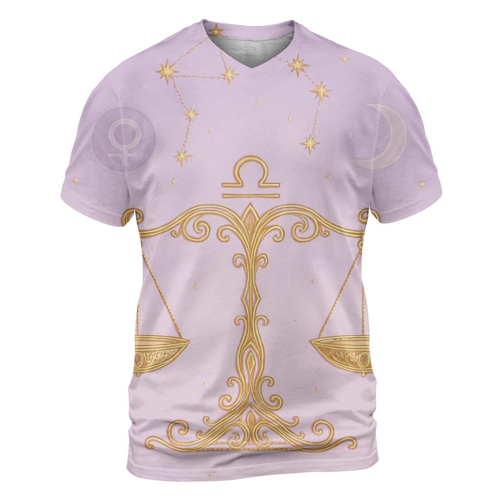 Libra Scales Balance Symbol unique graphic print tees