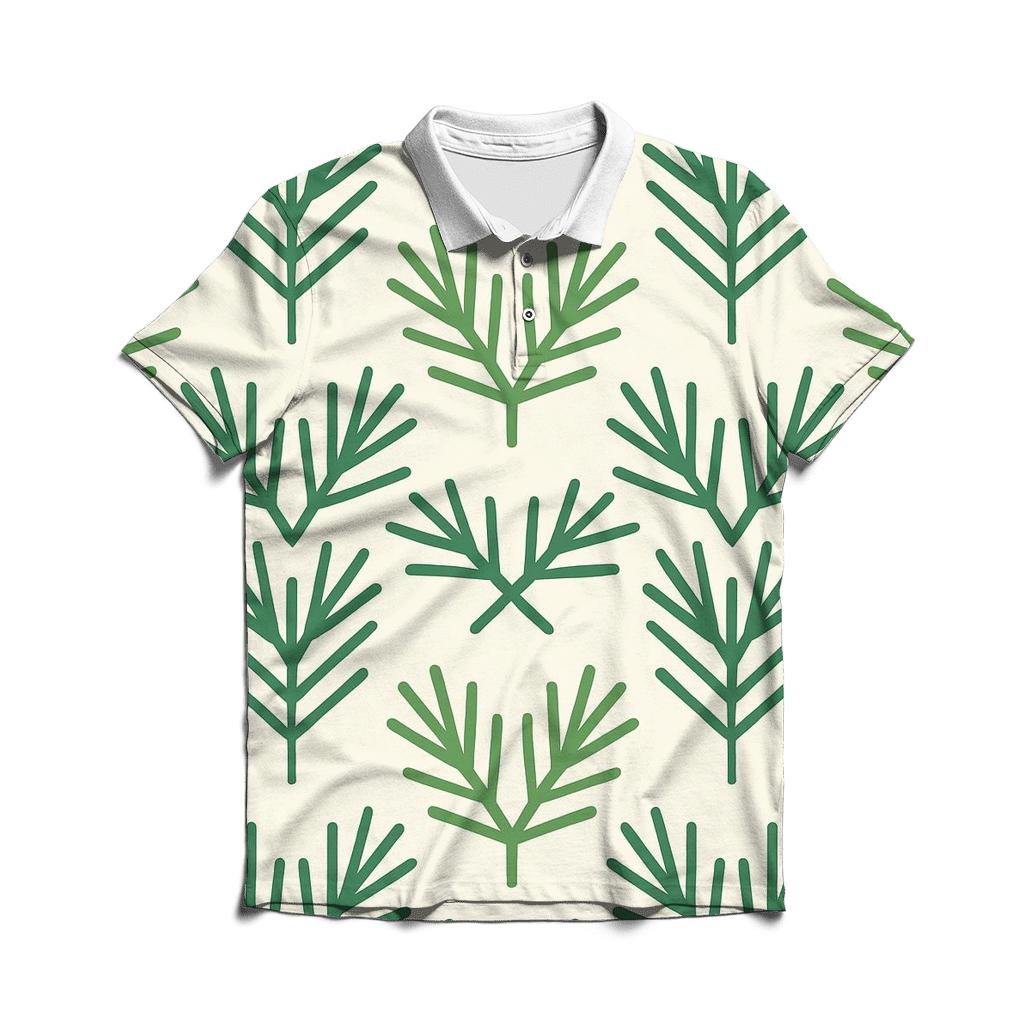 Pine Needle Lattice designer slim fit polos