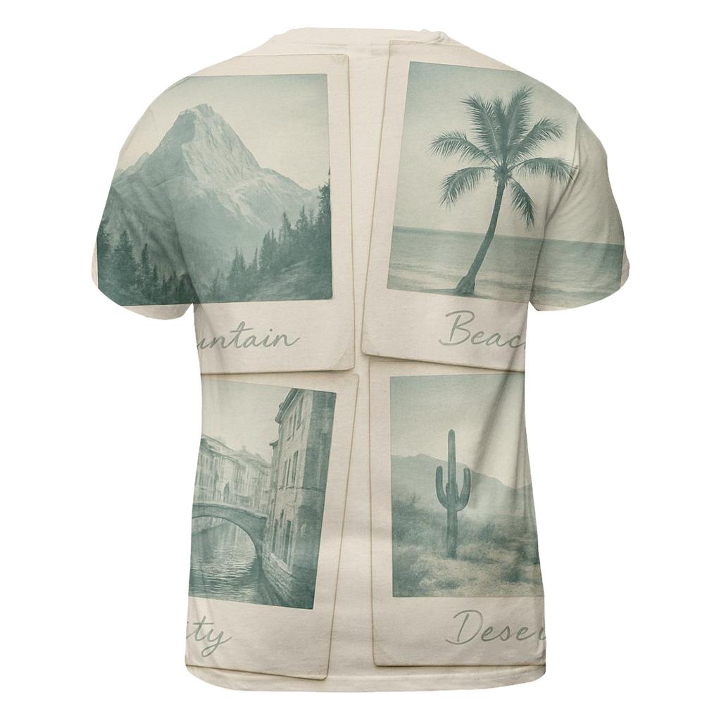 Polaroid Travel Memory Collage custom all-over print shirts