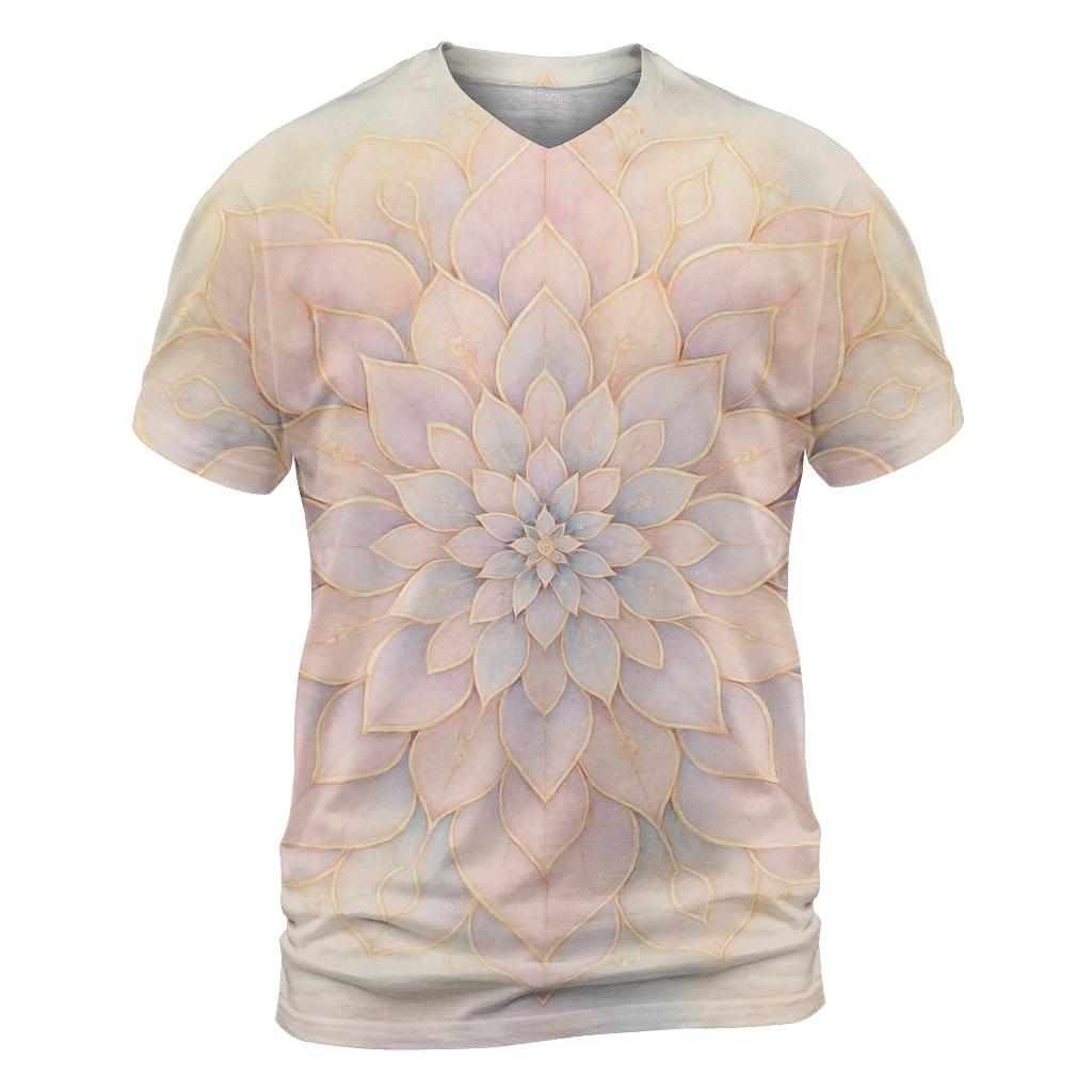 Lotus Harmony statement graphic shirts