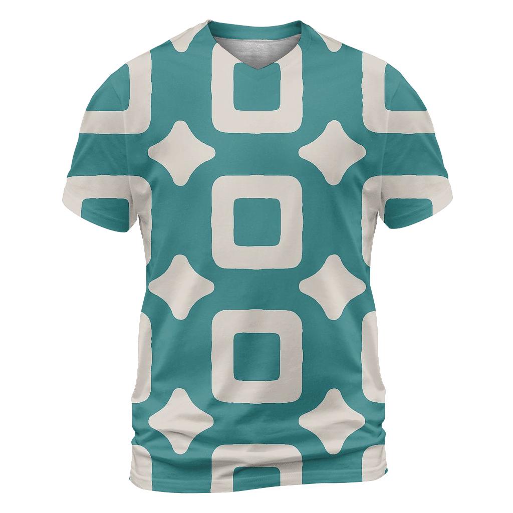 Itajime Clamp Grid trendy printed shirt styles