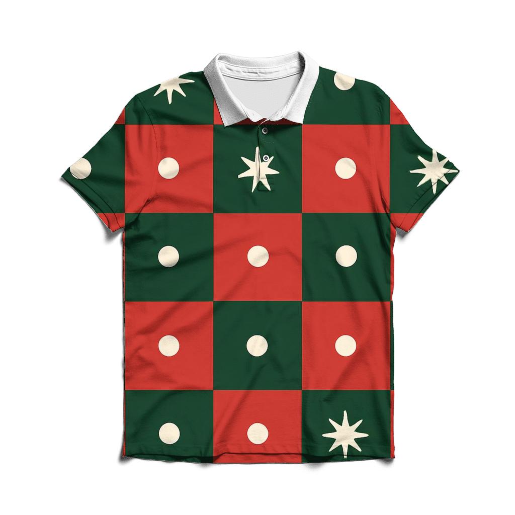 Candy Star Checker designer slim fit polos