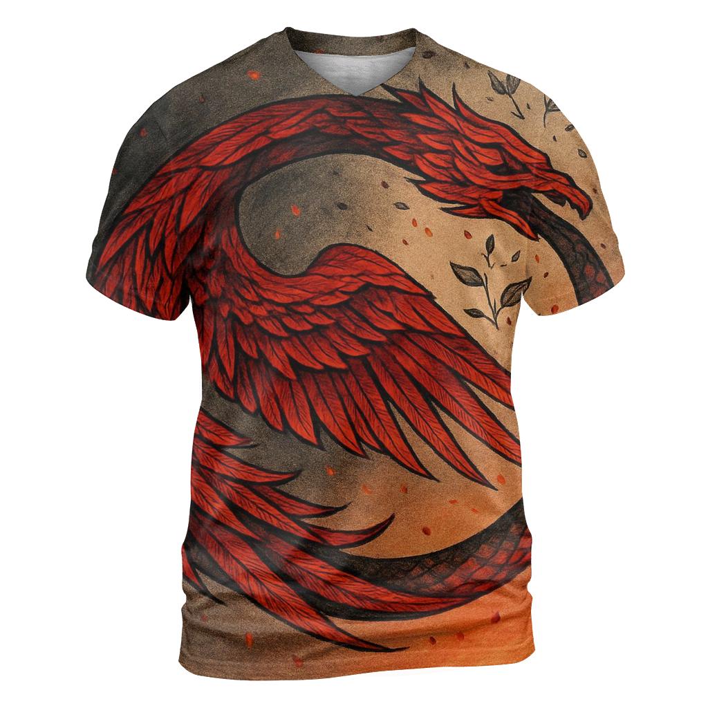Phoenix Ouroboros Of Renewal trendy printed shirt styles