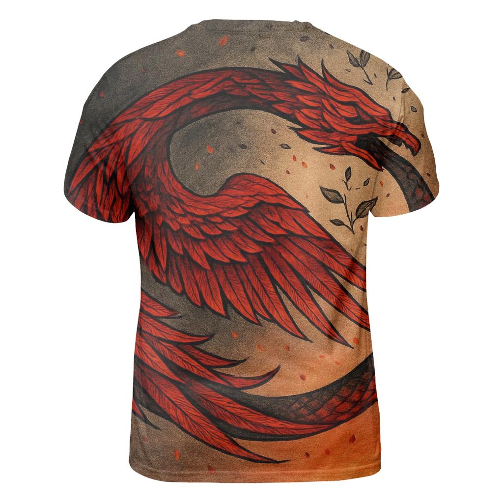 Phoenix Ouroboros Of Renewal trendy printed shirt styles