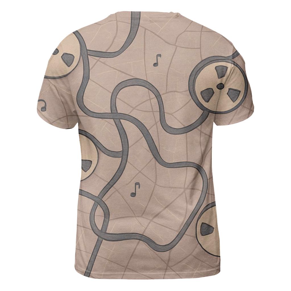 Tape Rewind Map designer pattern shirts