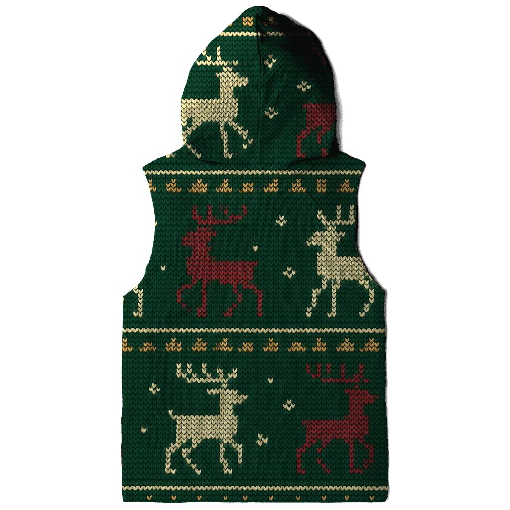 Reindeer Ribbon Carousel Design lightweight hoodies