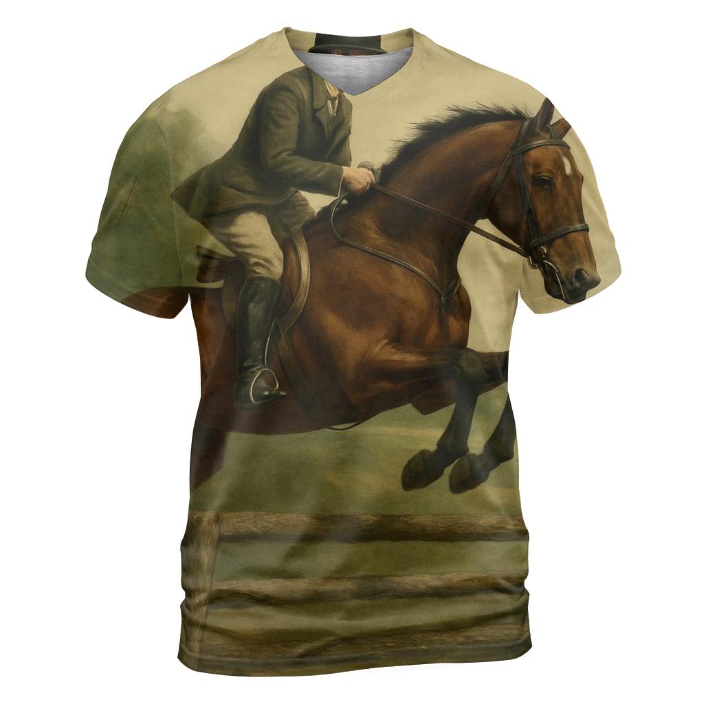 Equestrian Jump Classic designer pattern shirts