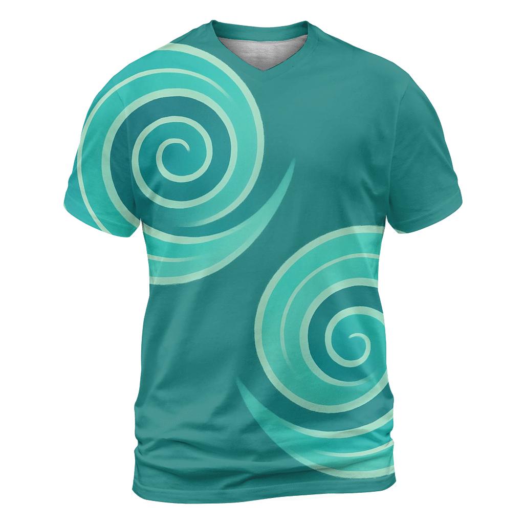 Diagonal Spiral Pair trendy printed shirt styles