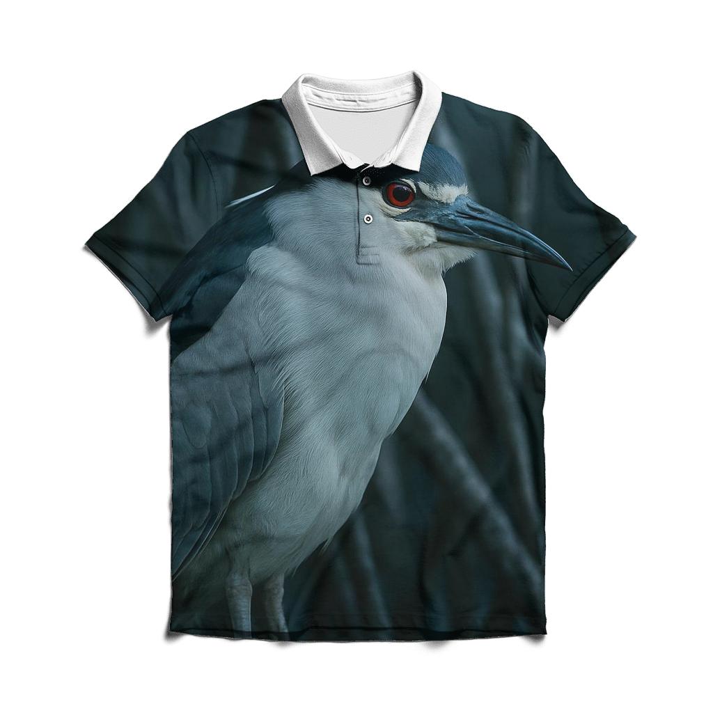 Mangrove Night Heron Stakeout classic pique polos