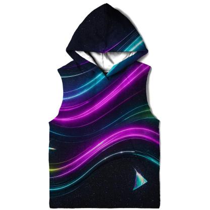Electric Neon Aurora graphic hoodies