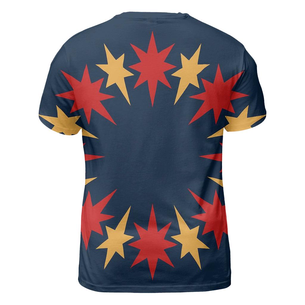 Starburst Garland designer pattern shirts