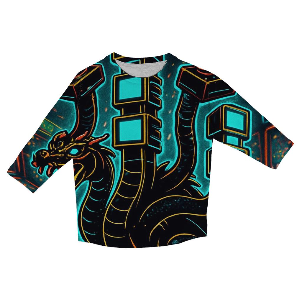 Midnight Arcade Hydra casual three quarter sleeve shirts