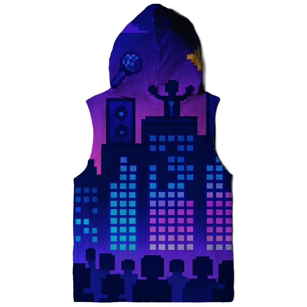 Pixel Concert Skyline premium hoodies